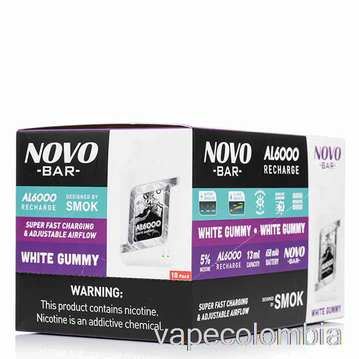 Vape Desechable [paquete De 10] Smok Novo Bar Al6000 Desechable